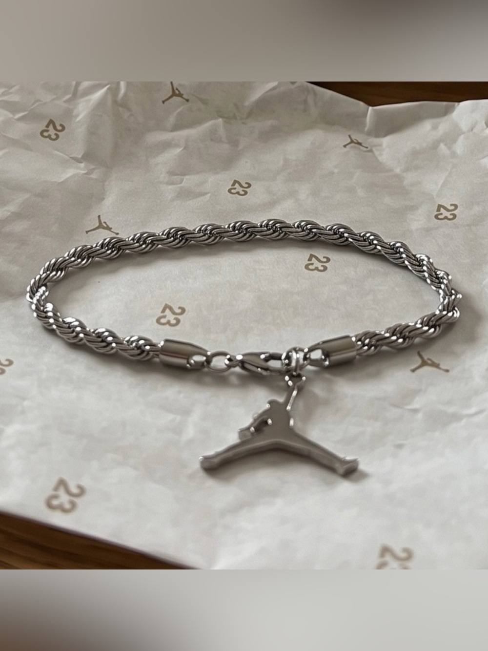 Nike Air Jordan Silver Chain Shoes Sneakers Charm